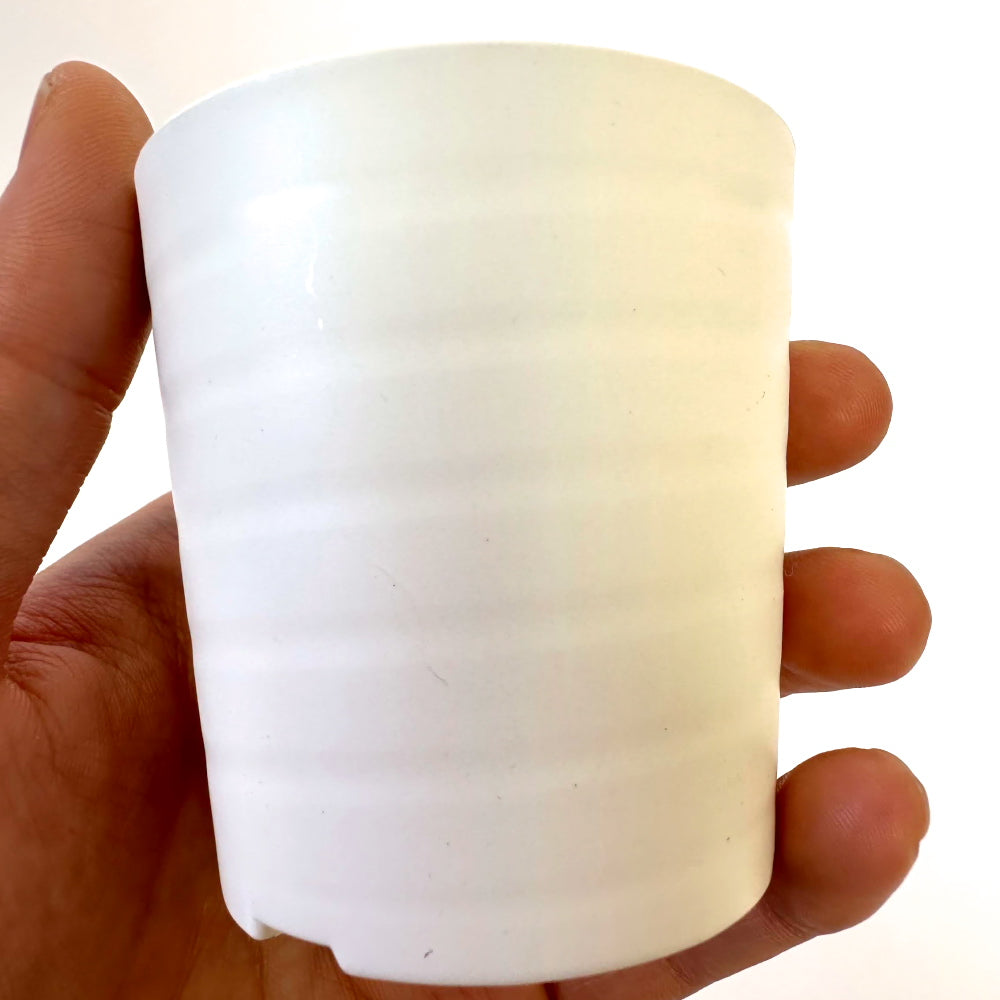 セラアート 長鉢 2.5号 ホワイト プラ鉢