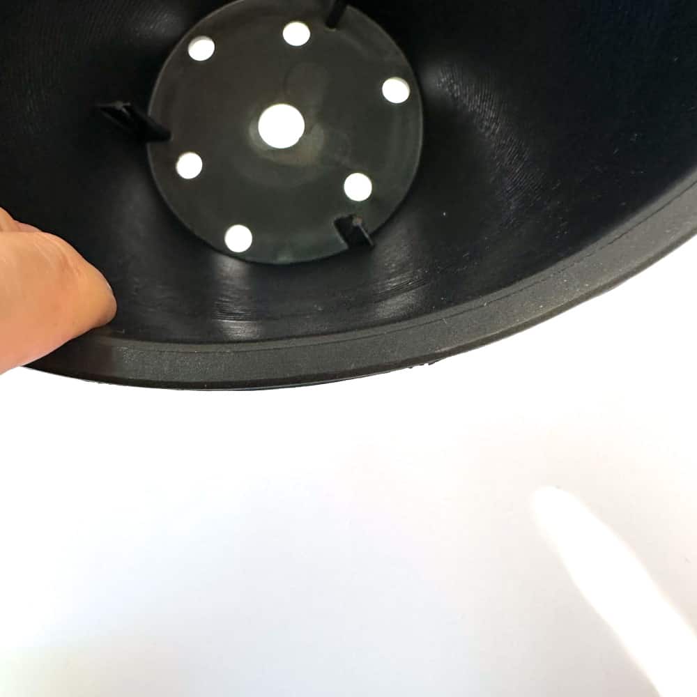 セラアート 長鉢 7号 ブラック プラ鉢