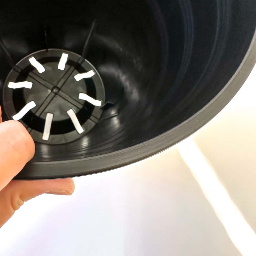 セラアート 長鉢 10号 ホワイト プラ鉢