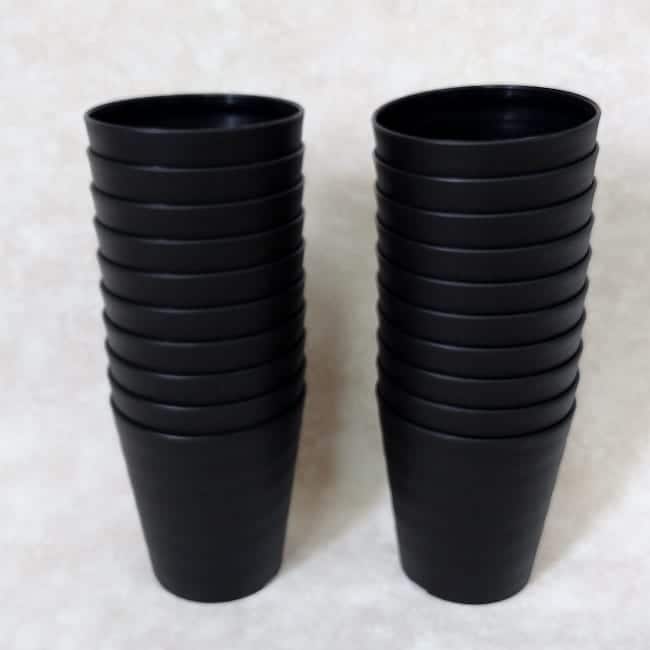 セラアート 長鉢 3号 ブラック プラ鉢