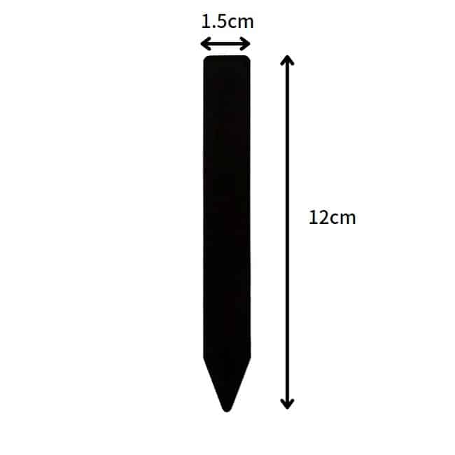 園芸ラベル 12cm ブラック ゴールドラベル 100枚入り