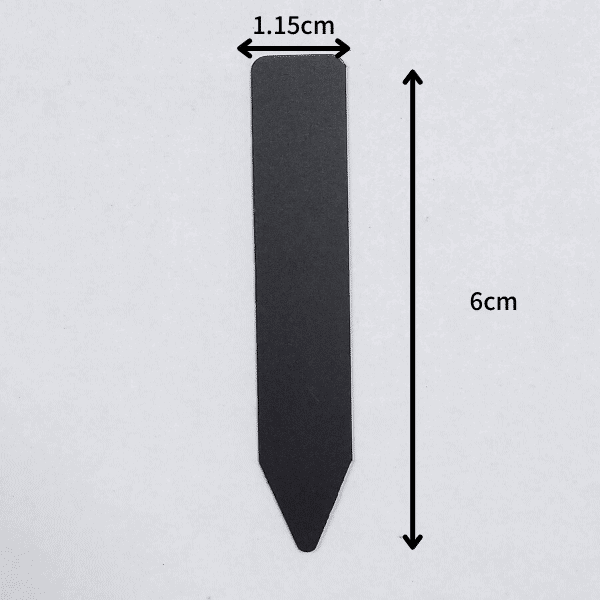 園芸ラベル 6cm ブラック ゴールドラベル 100枚入り