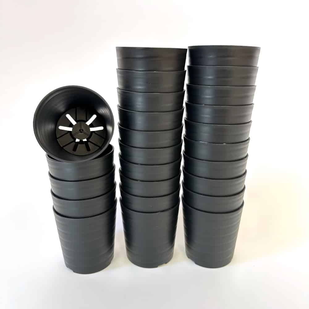 セラアート 長鉢 2.5号 ブラック プラ鉢