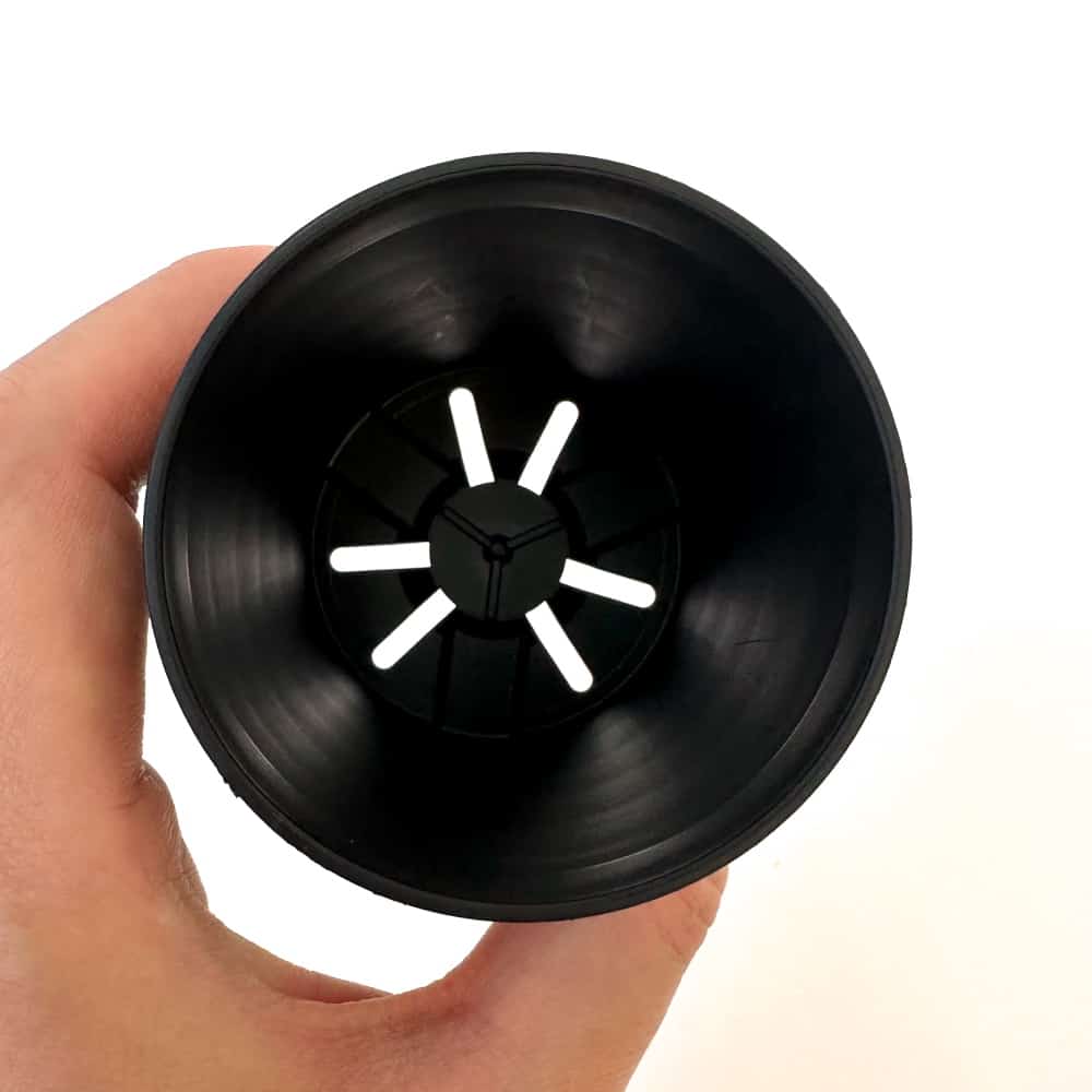 セラアート 長鉢 2.5号 ブラック プラ鉢