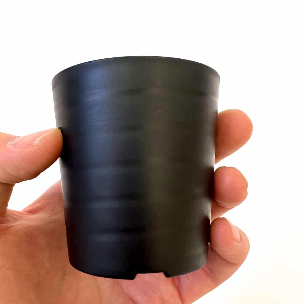 セラアート 長鉢 2.5号 ブラック プラ鉢