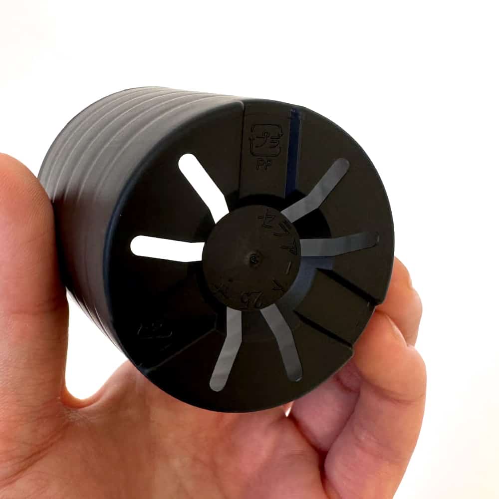 セラアート 長鉢 2.5号 ブラック プラ鉢