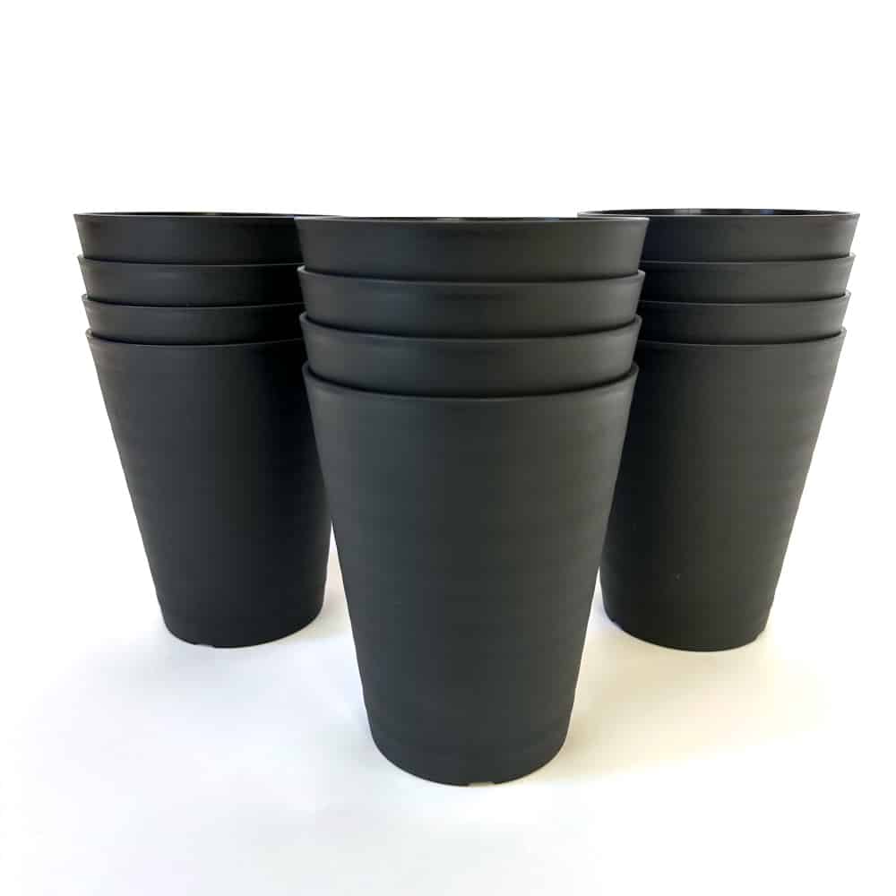 セラアート 長鉢 4.5号 ブラック プラ鉢