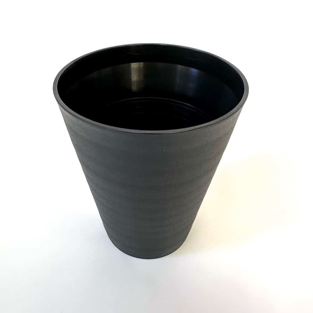 セラアート 長鉢 4.5号 ブラック プラ鉢
