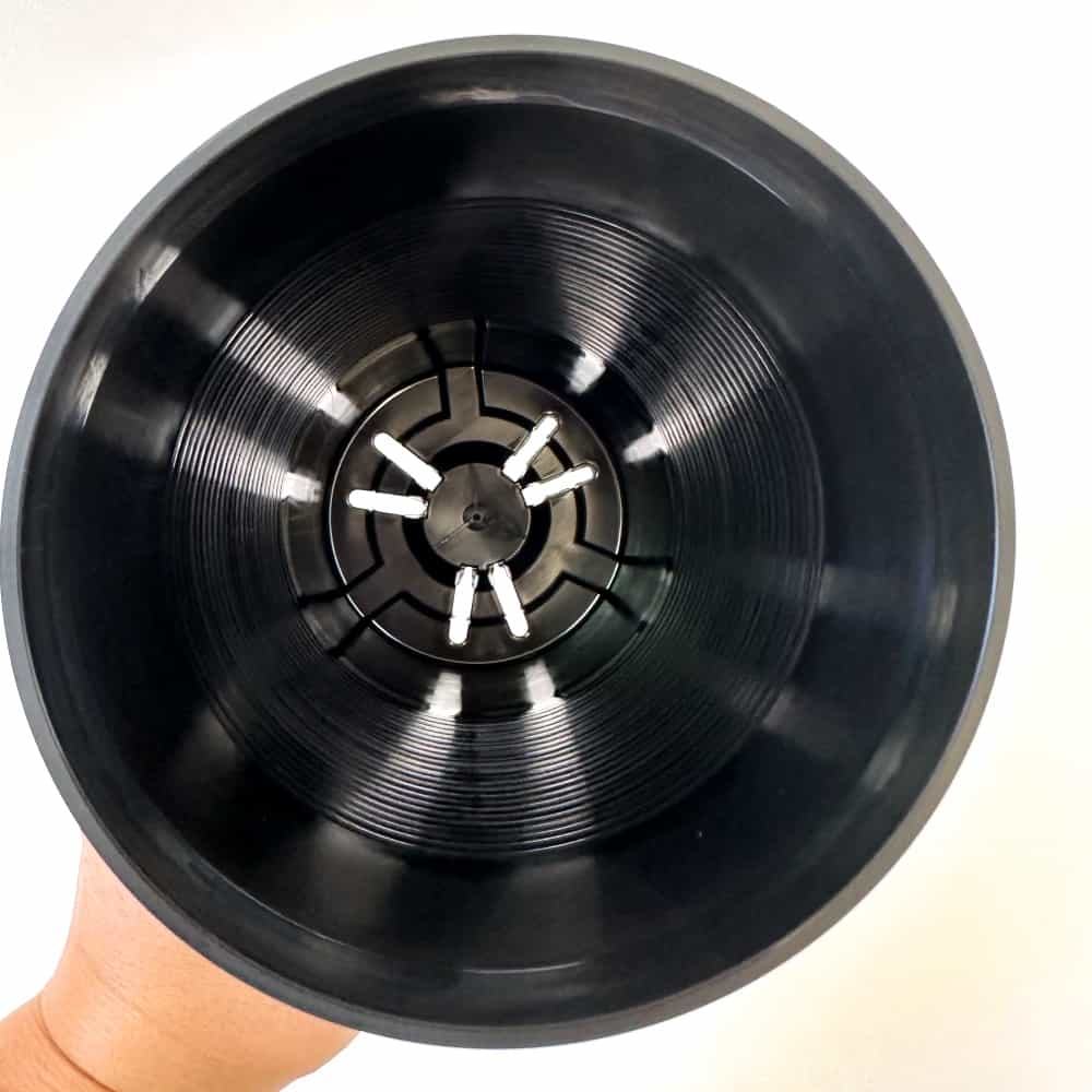 セラアート 長鉢 4.5号 ブラック プラ鉢