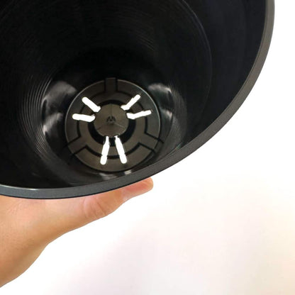 セラアート 長鉢 4.5号 ブラック プラ鉢