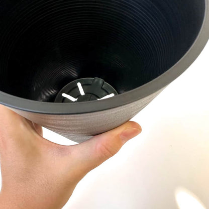 セラアート 長鉢 5号 ブラック プラ鉢