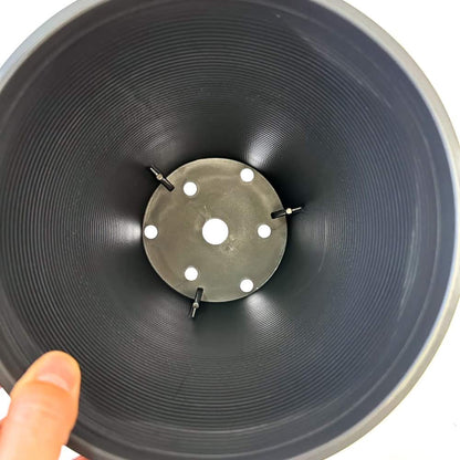 セラアート 長鉢 6号 ブラック プラ鉢