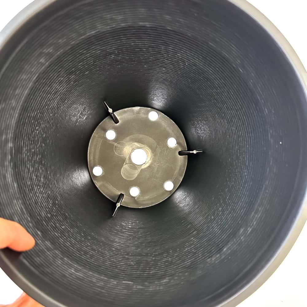 セラアート 長鉢 7号 ブラック プラ鉢