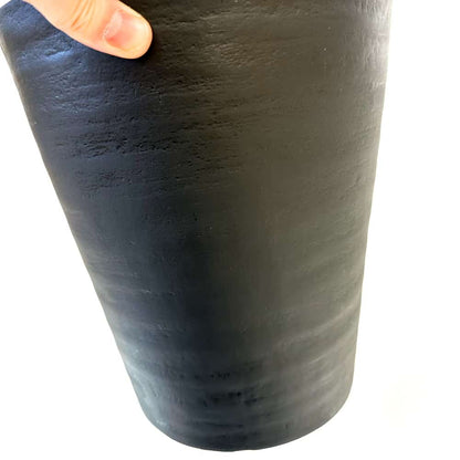 セラアート 長鉢 8号 ブラック プラ鉢
