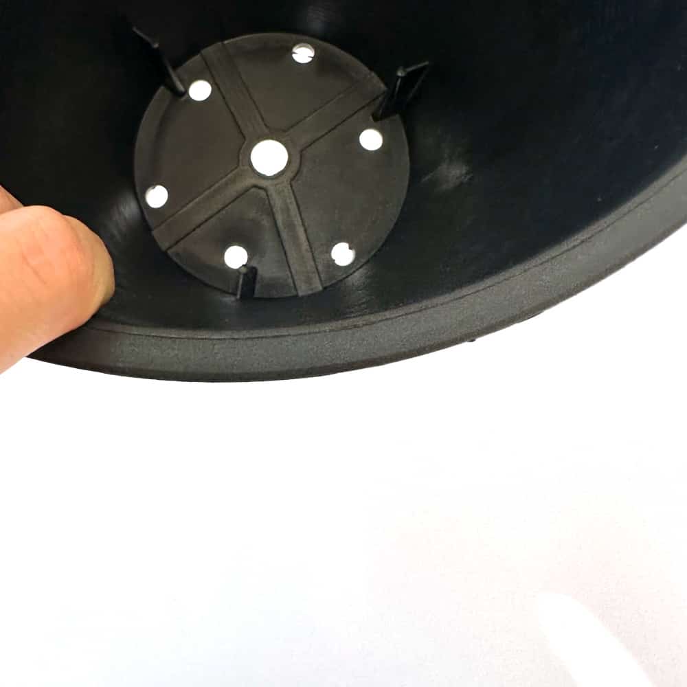 セラアート 長鉢 8号 ブラック プラ鉢