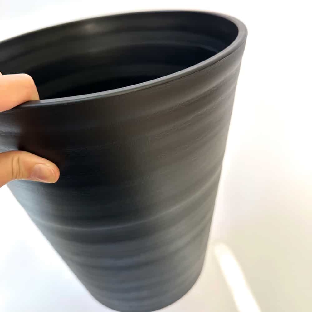 セラアート 長鉢 10号 ブラック プラ鉢