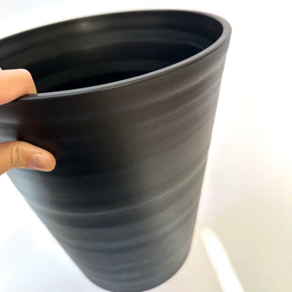 セラアート 長鉢 10号 ブラック プラ鉢