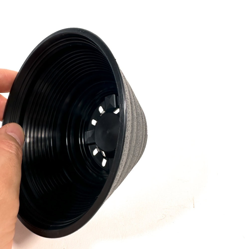 セラアート 平鉢 10.5号 ブラック プラ鉢