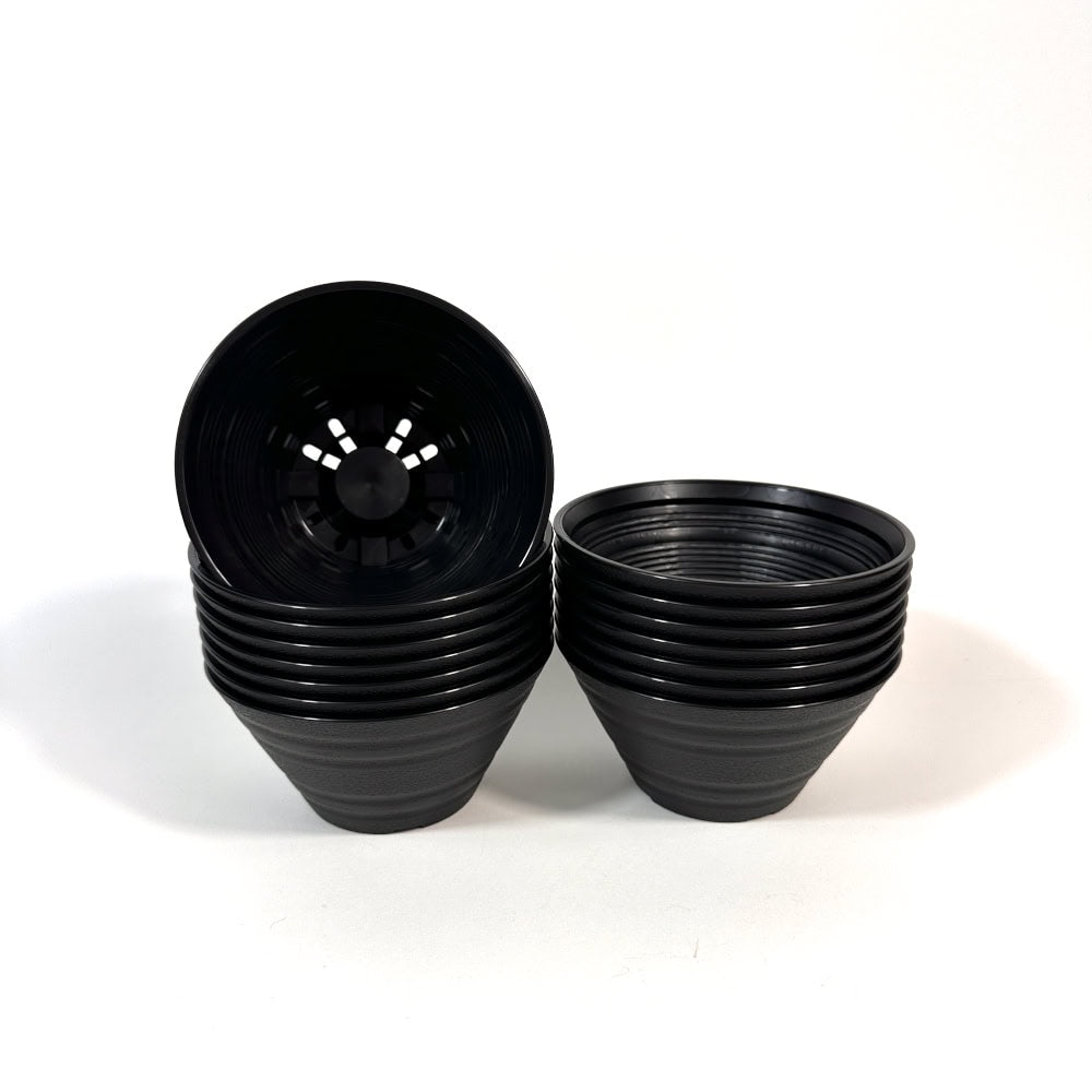 セラアート 平鉢 12号 ブラック プラ鉢