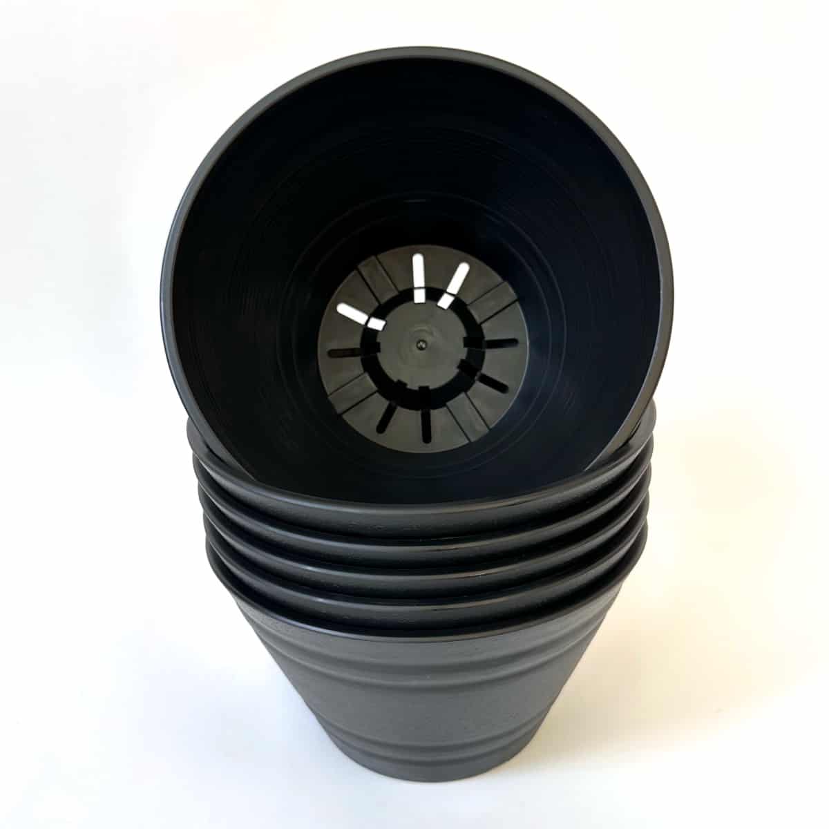 セラアート 平鉢 21号 ブラック プラ鉢