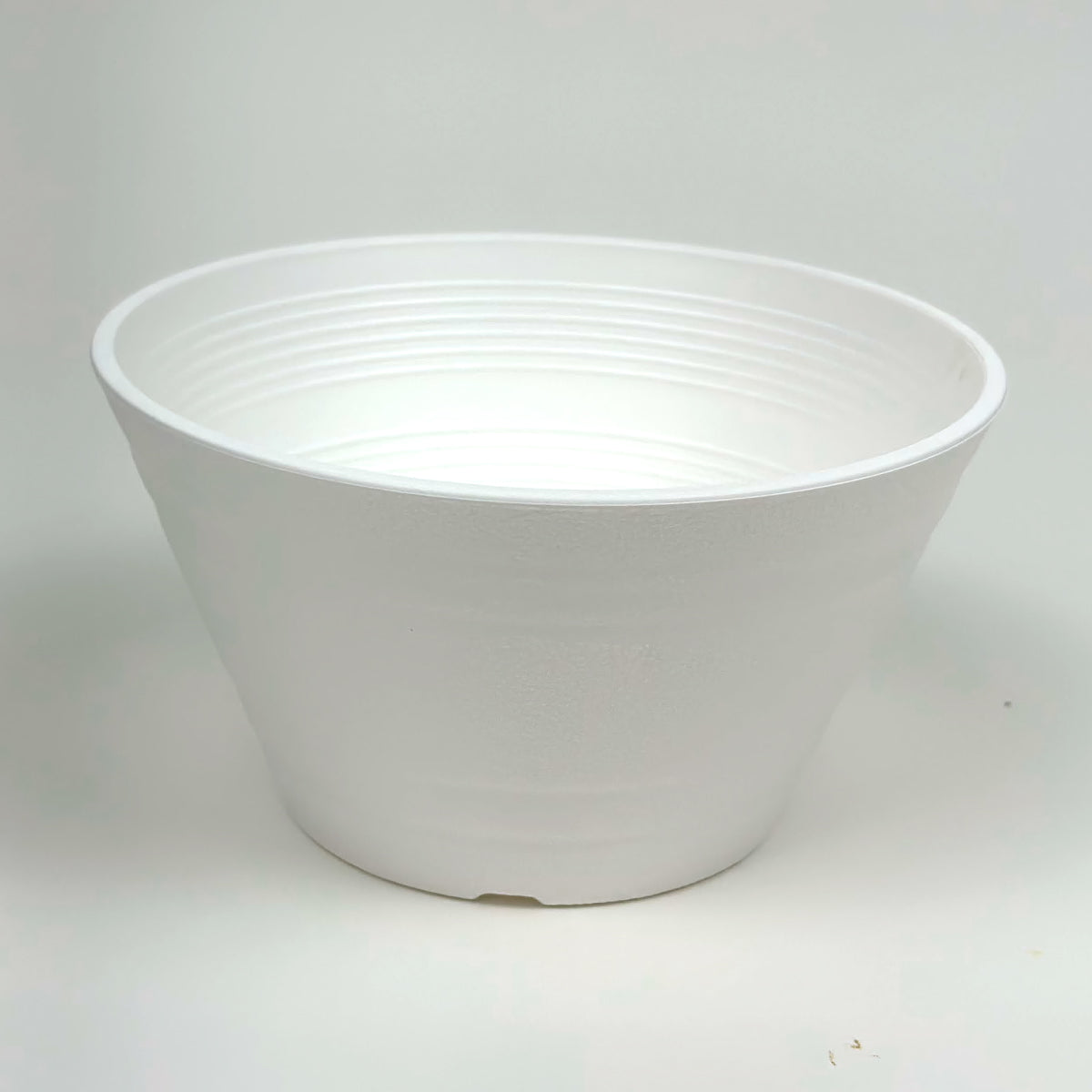 セラアート 平鉢 15号 ホワイト プラ鉢