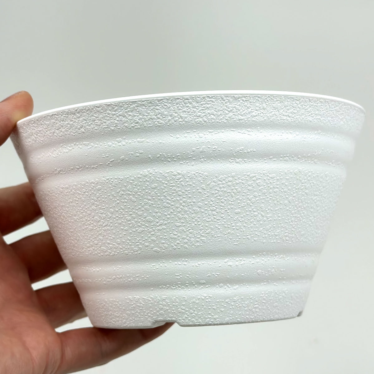 セラアート 平鉢 15号 ホワイト プラ鉢