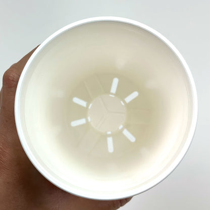 セラアート 長鉢 3.5号 ホワイト プラ鉢