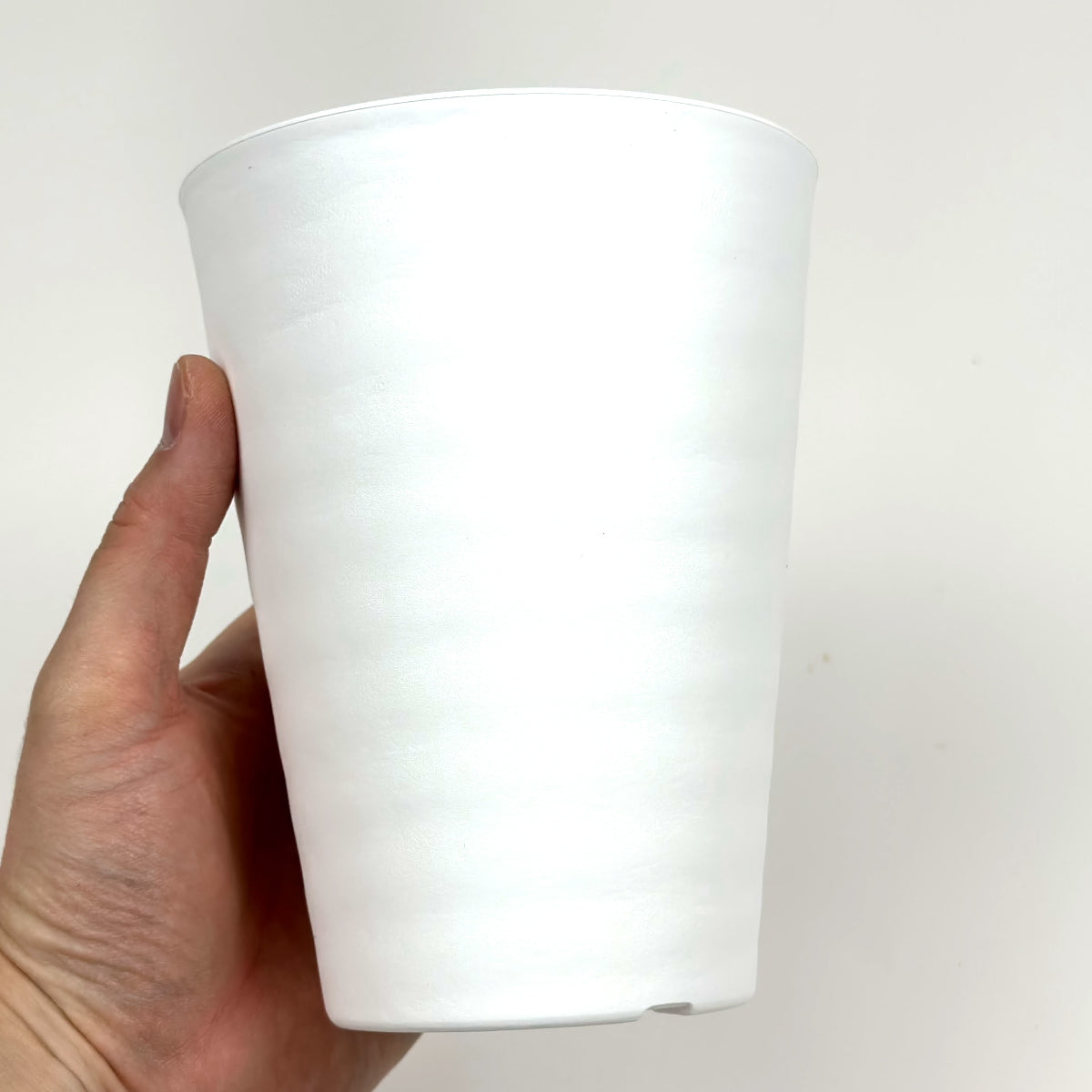 セラアート 長鉢 4号 ホワイト プラ鉢