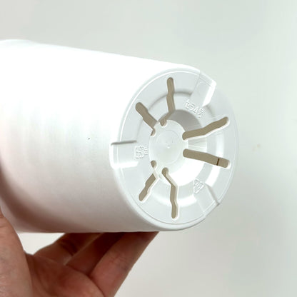 セラアート 長鉢 4号 ホワイト プラ鉢