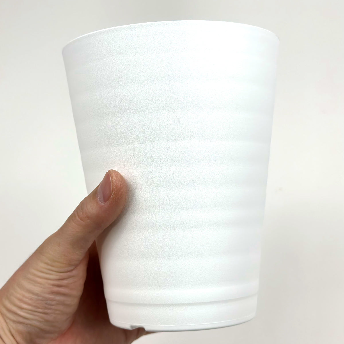 セラアート 長鉢 4.5号 ホワイト プラ鉢