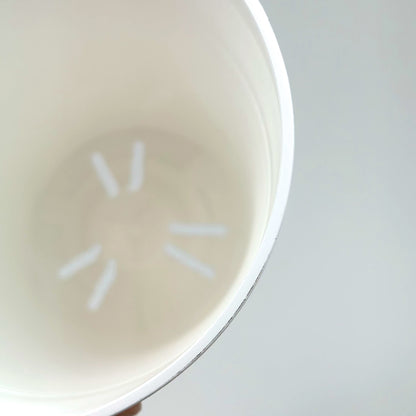 セラアート 長鉢 4.5号 ホワイト プラ鉢