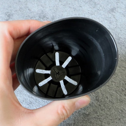 セラアート 長鉢 3号ロング ブラック プラ鉢