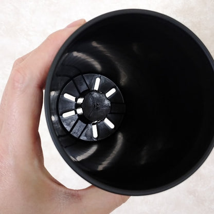 セラアート 長鉢 3.5号 ブラック プラ鉢