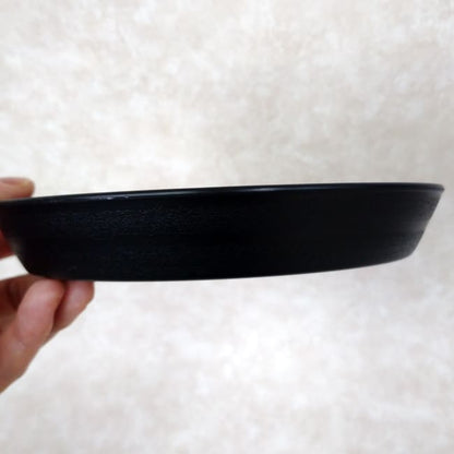 セラアート 受け皿 ブラック プラ皿