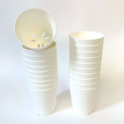 セラアート 長鉢 3号 ホワイト プラ鉢