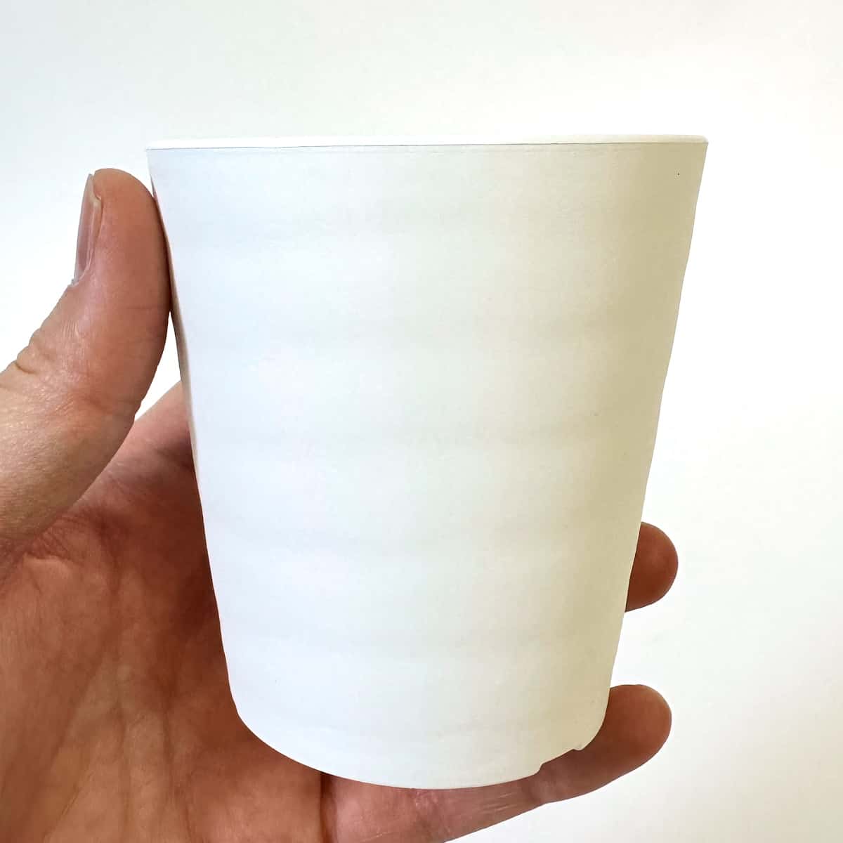 セラアート 長鉢 3号 ホワイト プラ鉢