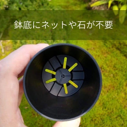 セラアート 長鉢 2.5号 ブラック プラ鉢